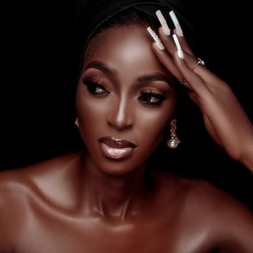 black, model, portrait, makeup, woman, beauty