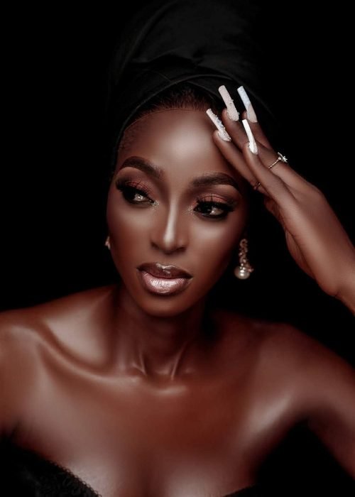 black, model, portrait, makeup, woman, beauty